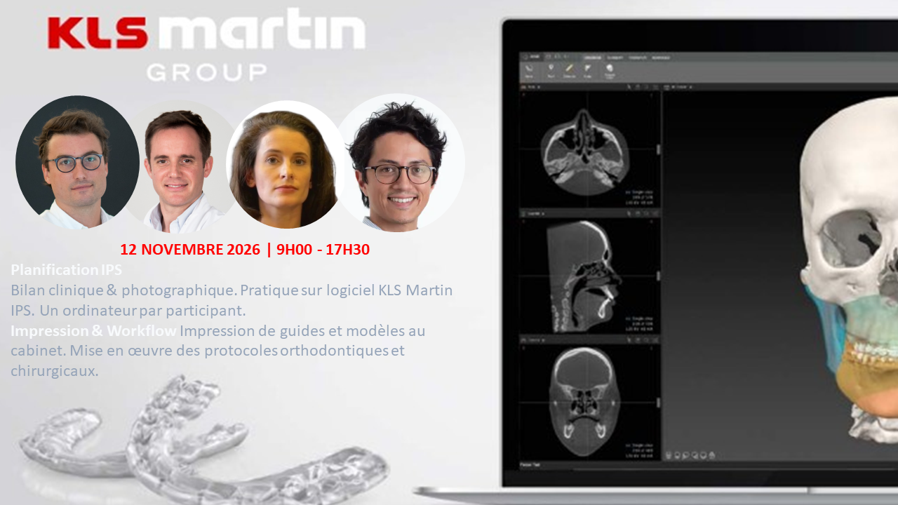 Formation 12 novembre 2026 — planification 3D et impression au cabinet, Orthognathic Paris